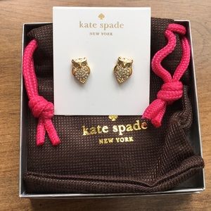 EUC Kate Spade Owl stud earrings